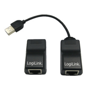 LogiLink Kit d'extension USB 2.0, noir
