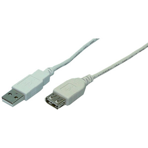 LogiLink Rallonge USB 2.0, gris, 3,0 m