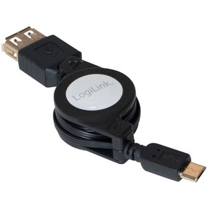 LogiLink Câble de rallonge micro USB OTG, USB-A - micro USB