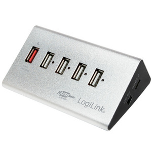 LogiLink Hub USB 2.0 avec bloc d'alimentation, 4 ports +