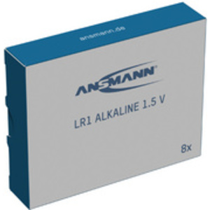 ANSMANN Pile alcaline LR1, 1,5 V, en lot de 8