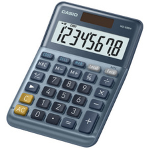 CASIO Calculatrice de bureau MS-88EM, 8 chiffres, argent  - 68729