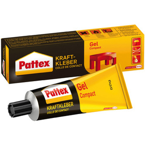 Pattex Colle de contact Compact Gel, avec solvant, boîte de