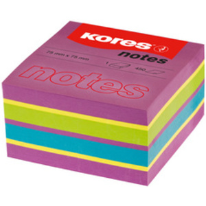 Kores Bloc-note cube 'Spring', 75 x 75 mm, 4 couleurs