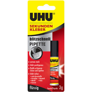 UHU colle instantanée blitzschnell PIPETTE, 10 g