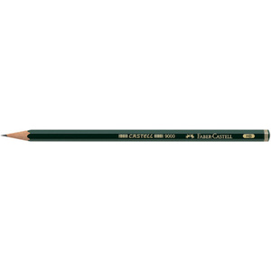 FABER-CASTELL Crayon CASTELL 9000, degré de dureté: 6B