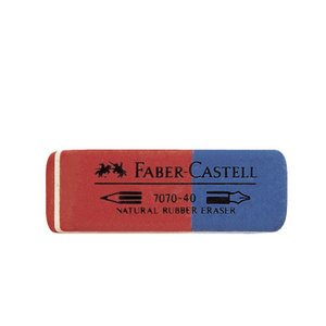 FABER-CASTELL Gomme combinée en caoutchouc 7070-40, rouge /