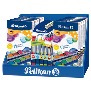 Pelikan Présentoir 804: Boîte peinture K12 / pinceau griffix