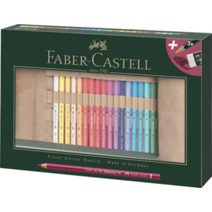 FABER-CASTELL Crayons de couleur POLYCHROMOS, étui de 34
