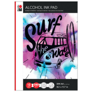 Marabu Bloc de papier spécial pour encre Alcohol Ink Pad