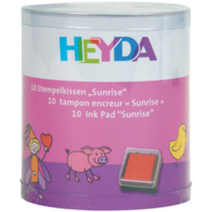 HEYDA Set de tampons encreurs 'Sunrise', boîte transparente