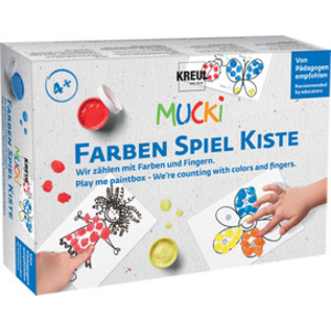 KREUL Gouache aux doigts 'MUCKI', kit de peinture pour jouer