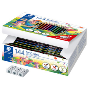 STAEDTLER Crayon de couleur Noris Colour,boîte carton de 144