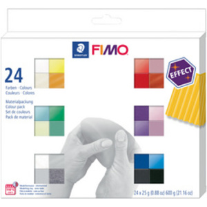 FIMO EFFECT Pâte à modeler, kit de 12
