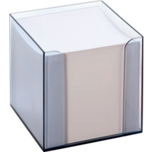 folia Bloc cube avec boîtier, plastique, transparent