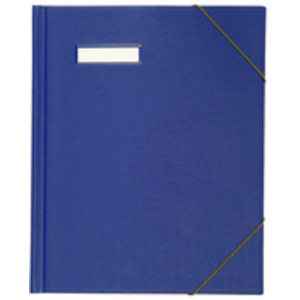 ELBA Chemise à courrier A4 en PVC, avec élastiques, bleu