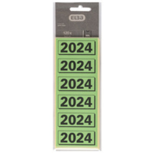 ELBA Etiquette imprimée pour classeur '2024', vert