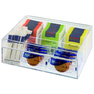 APS Boîte à thé & infusion/Multibox,en plastique transparent