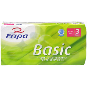 Fripa Papier toilette Basic, 2 couches, blanc  - 76218
