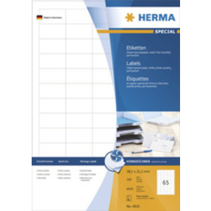 HERMA Etiquette jet d'encre SPECIAL, 38,1 x 21,2 mm, blanc
