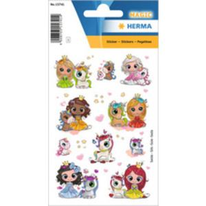 HERMA Sticker MAGIC 'Princesse Sweetie & Friends'