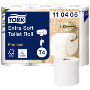 TORK Papier toilette, 4 couches, blanc