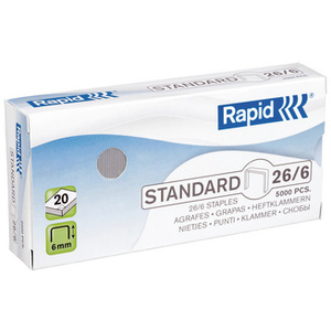 Rapid Agrafes Standard 24/6, cuivré  - 41135