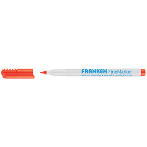 FRANKEN Marqueur FineMarker, largeur de tracé: 1-2 mm, bleu