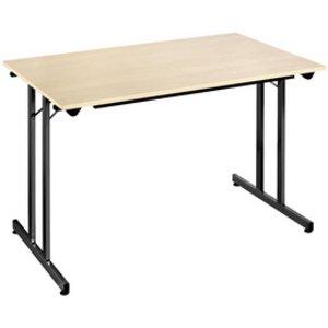 SODEMATUB Table pliante TPMU127GN, 1.200 x 700 mm, gris/noir