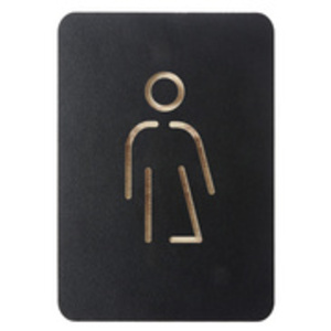 EUROPEL Pictogramme 'WC hommes & femmes', noir