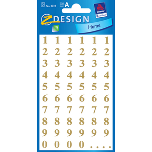 AVERY Zweckform Z-Design Sticker, chiffres