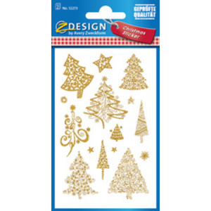 AVERY Zweckform ZDesign Stickers de Noël 'Arbres'