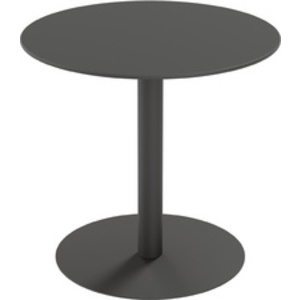PAPERFLOW Table de jardin CROSS, diamètre: 600 mm, gris