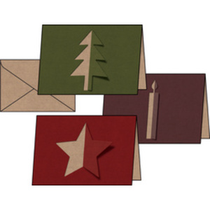 sigel Set de cartes de Noël 'Cut-out style', A6