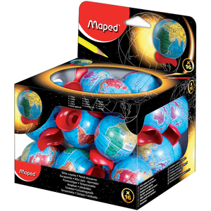 Maped Taille-crayons Globe, présentoir de 16 pièces