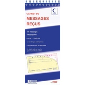 ELVE Carnet de messages reçus, 120 messages repositionnables