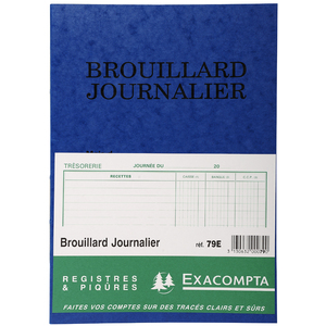 EXACOMPTA Piqûre 'Brouillard Journalier', 270 x 195 mm