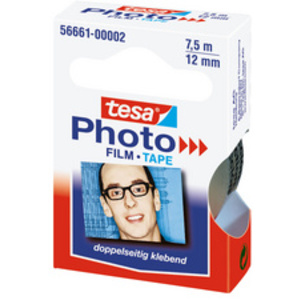 tesa Photo Film, 12 mm x 7,5 m, transparent, paquet recharge