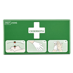 CEDERROTH Kit de protection premiers secours, 3 pièces
