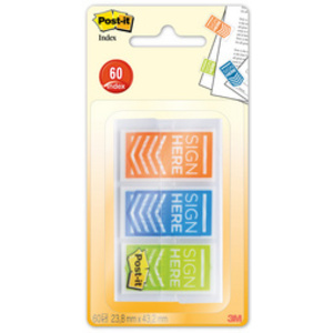 Post-it Marque-pages Index Flèches 'SIGN HERE', 25,4x43,2 mm