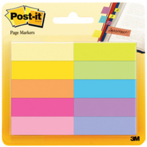 Post-it Marque-pages en papier, 15 x 50 mm, couleurs