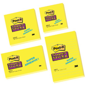 Post-it Bloc-note Super Sticky Notes, 102 x 152 mm