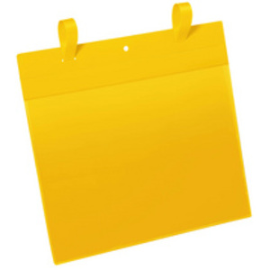 DURABLE Pochette pour casier en treillis, A4 portrait, jaune