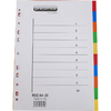 proOFFICE Intercalaires en plastique, uni, A4, 10 touches - 56735