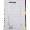 proOFFICE Intercalaires en plastique, uni, A4, 10 touches - 56735