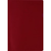 proOFFICE Pochette transparente, A4, PP, granuleux, rouge