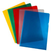proOFFICE Pochette transparente, A4, PP, granuleux, bleu