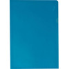 proOFFICE Pochette transparente, A4, PP, granuleux, bleu