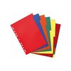 herlitz Intercalaires en plastique, uni, A4, 10 touches