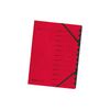 herlitz Trieur easyorga, A4, carton, 12 compartiments, rouge
